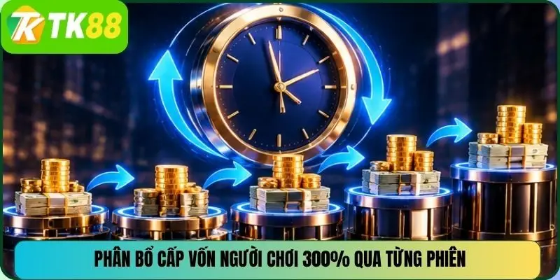 Phân bổ cấp vốn người chơi 300% qua từng phiên