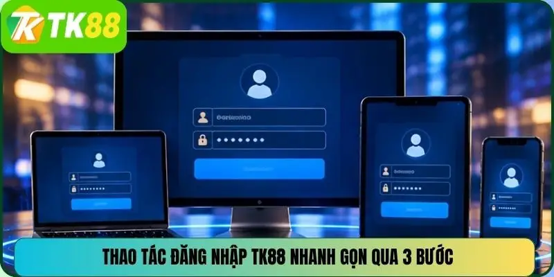 Thao tác đăng nhập TK88 nhanh gọn qua 3 bước